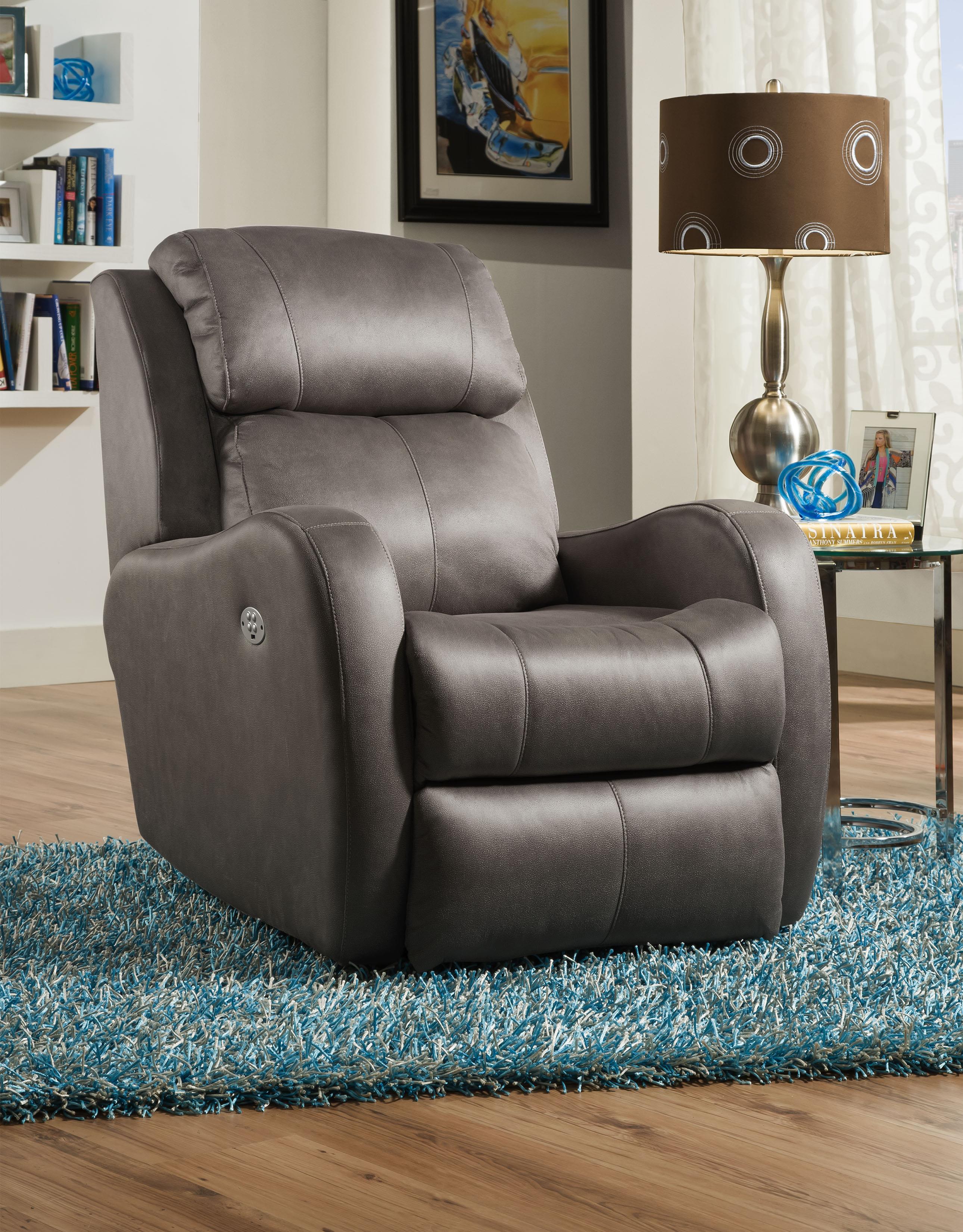 Southern Motion Recliners Siri Rocker Recliner with Power Headrest Darvin Furniture Three